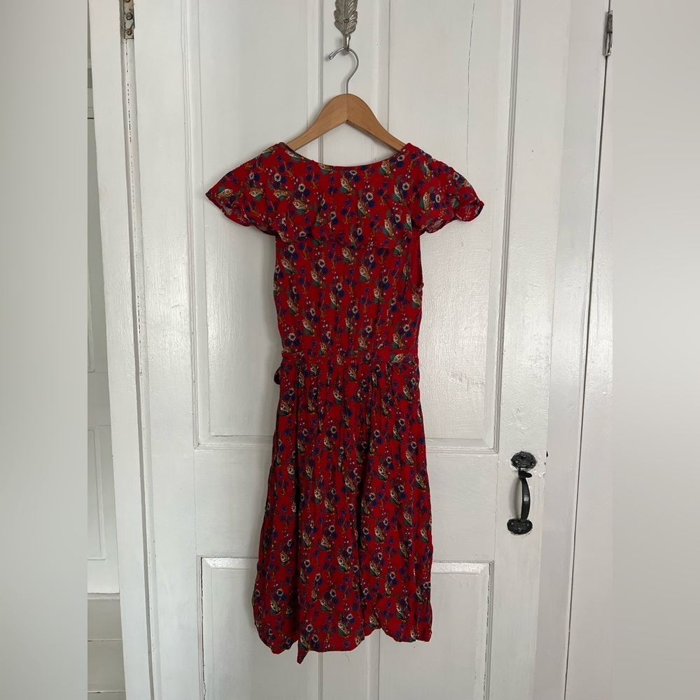 Maeve Red Floral Mini Dress - Picture 5 of 5